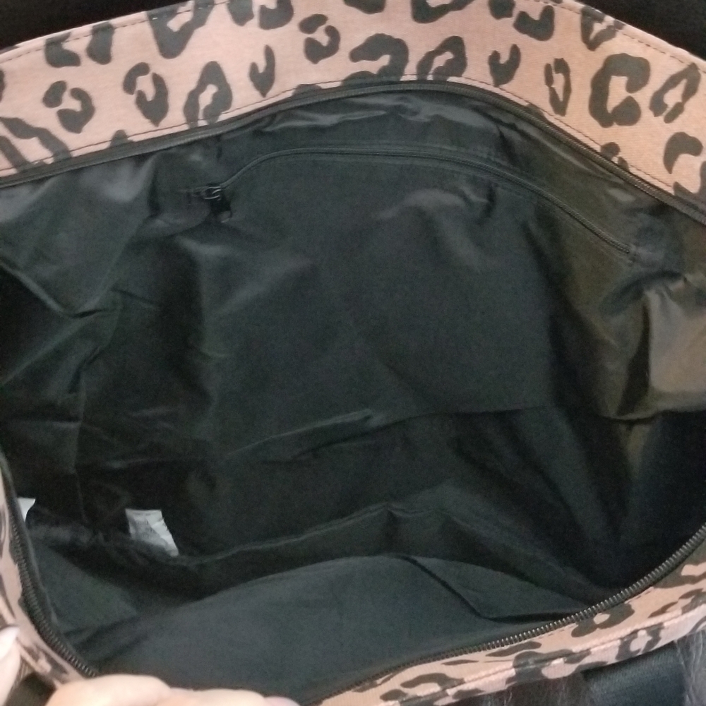 PINK VS leopard print zipper tote - Picture 4 of 6